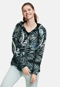 Betty Barclay Sweatjacke - Schwarz/grün