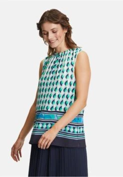 Betty Barclay MIT RÜSCHEN - Bluse - Dark Blue Beige