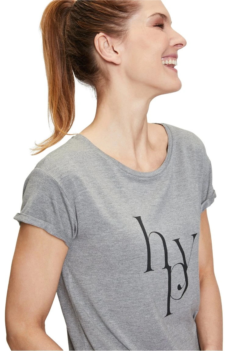BETTY BARCLAY RUNDHALS-SHIRT - Bluse - Grau Schwarz 6 BETTY BARCLAY RUNDHALS-SHIRT - Bluse - Grau Schwarz – Bild 6