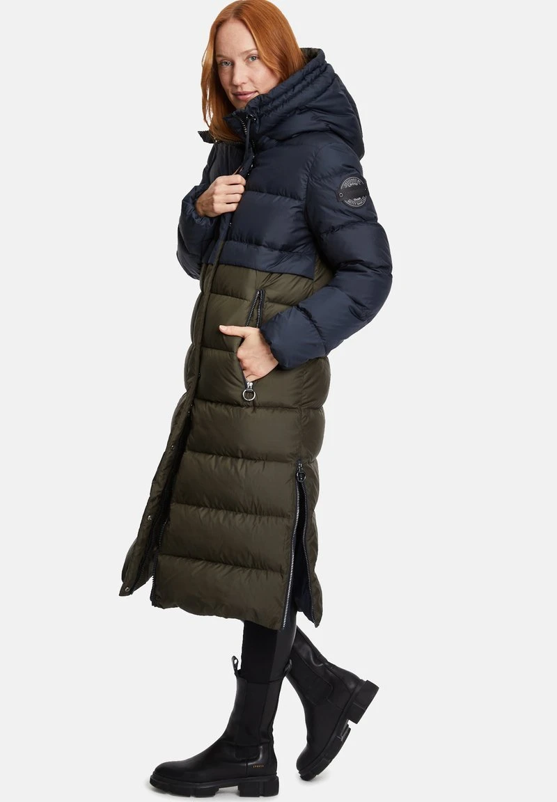 Betty Barclay Daunenmantel - Patch Dark Blue Khaki 2 Betty Barclay Daunenmantel - Patch Dark Blue Khaki – Bild 2