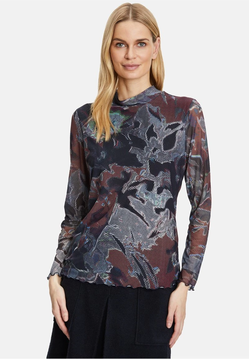 Betty Barclay LEICHT TRANSPARENTES - Bluse - Dark Blue Brown 1 Betty Barclay LEICHT TRANSPARENTES - Bluse - Dark Blue Brown