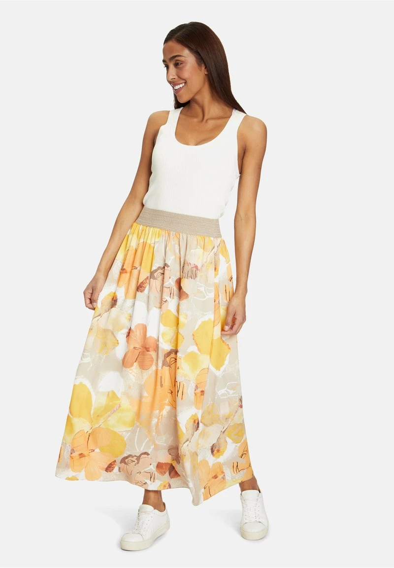 Betty Barclay Maxirock - Camel Orange 2 Betty Barclay Maxirock - Camel Orange – Bild 2