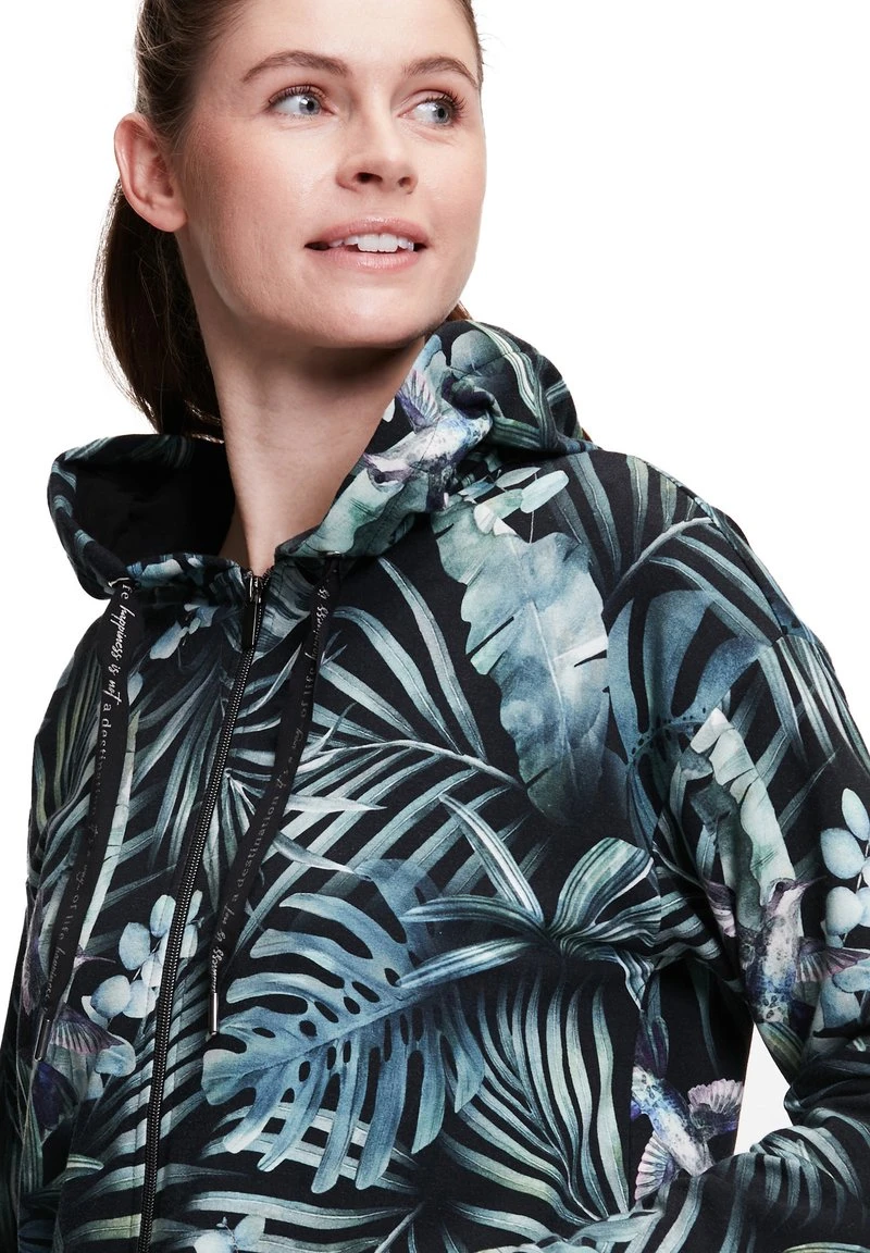 Betty Barclay Sweatjacke - Schwarz/grün 4 Betty Barclay Sweatjacke - Schwarz/grün – Bild 4