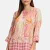 Betty Barclay MIT MUSTER - Bluse - Camel Rosé