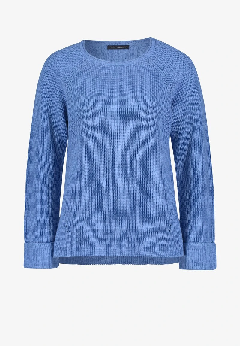 Betty Barclay GROB MIT SEITENSCHLITZEN - Strickpullover - Meer Blau 6 Betty Barclay GROB MIT SEITENSCHLITZEN - Strickpullover - Meer Blau – Bild 6