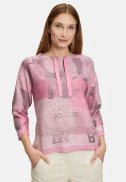 Betty Barclay MIT PRINT - Strickpullover - Pink Beige