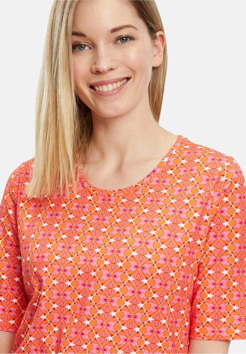 Betty Barclay MIT AUFDRUCK - T-Shirt Print - Orange/pink 4 Betty Barclay MIT AUFDRUCK - T-Shirt Print - Orange/pink – Bild 4