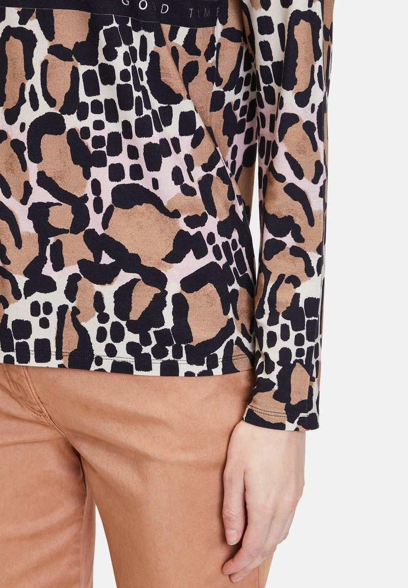 Betty Barclay MIT AUFDRUCK - Langarmshirt - Camel Black 5 Betty Barclay MIT AUFDRUCK - Langarmshirt - Camel Black – Bild 5