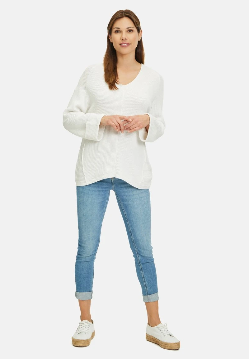 Betty Barclay UNIFARBEN - Strickpullover - Rohweiß 2 Betty Barclay UNIFARBEN - Strickpullover - Rohweiß – Bild 2