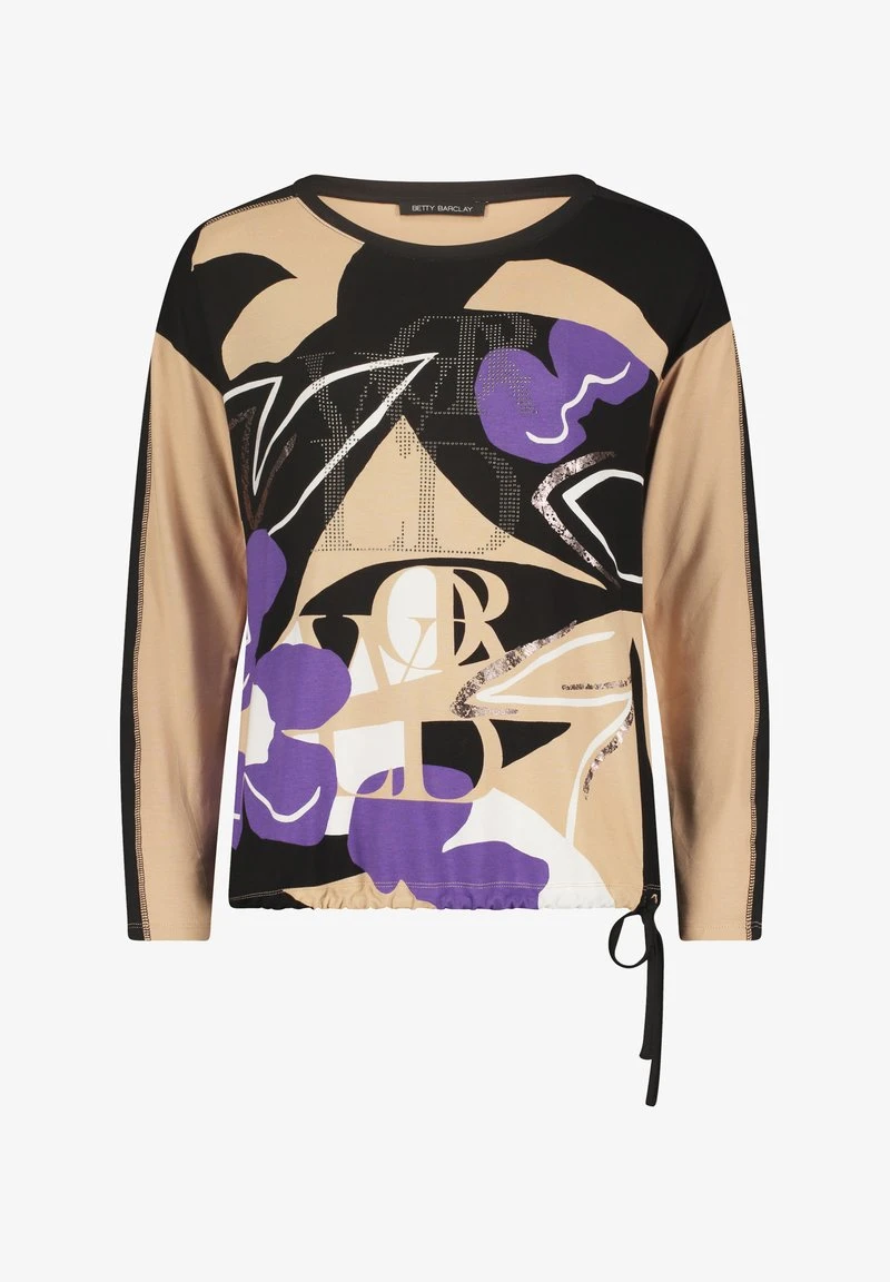 Betty Barclay CASUAL MIT COLOR BLOCKING - Langarmshirt - Camel Black 6 Betty Barclay CASUAL MIT COLOR BLOCKING - Langarmshirt - Camel Black – Bild 6