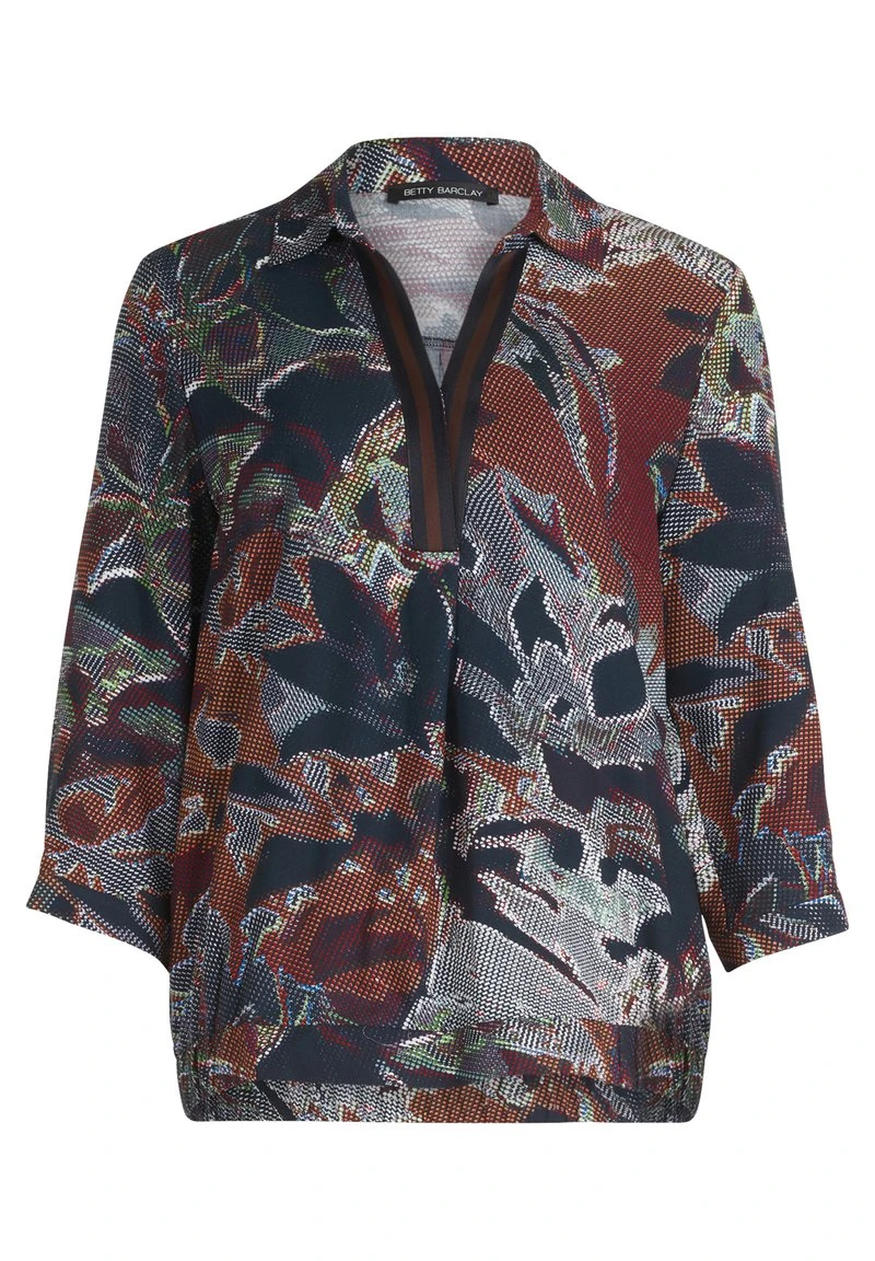 Betty Barclay MIT 3/4 ARM - Bluse - Dark Blue Brown 3 Betty Barclay MIT 3/4 ARM - Bluse - Dark Blue Brown – Bild 3