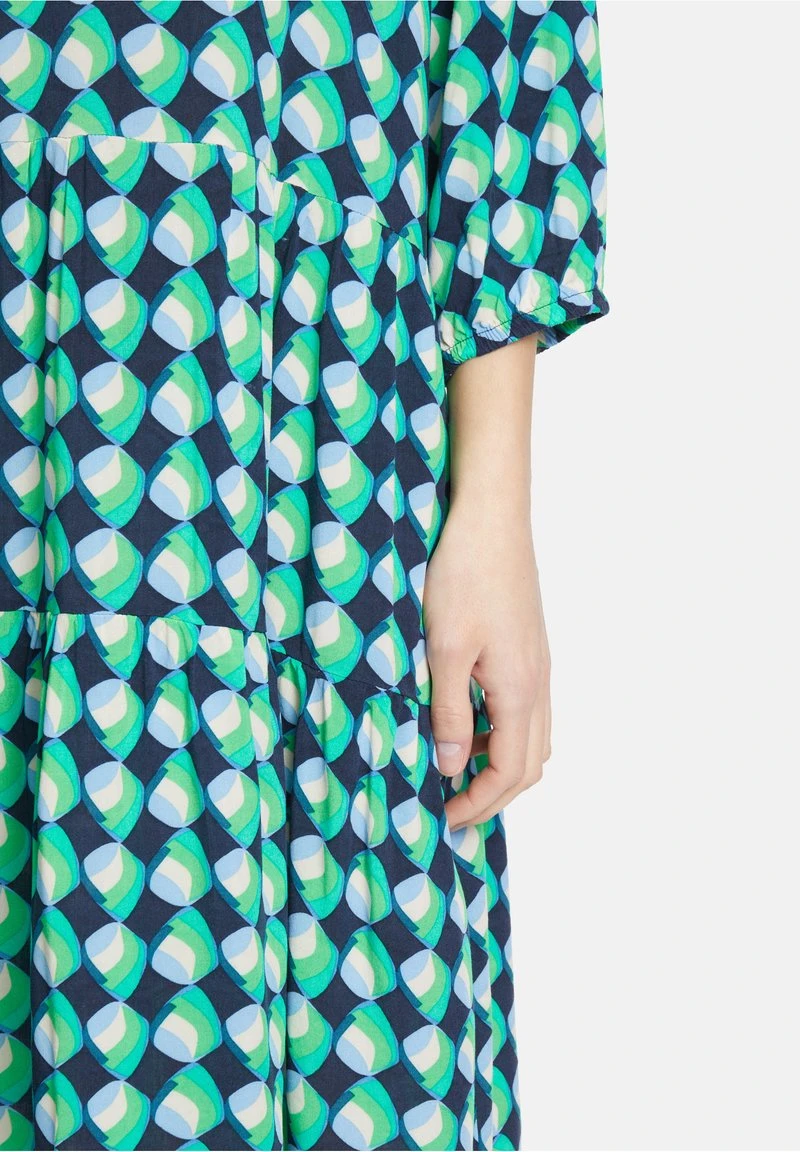 Betty Barclay MIT 3/4 ARM - Freizeitkleid - Dark Blue Light Blue 3 Betty Barclay MIT 3/4 ARM - Freizeitkleid - Dark Blue Light Blue – Bild 3