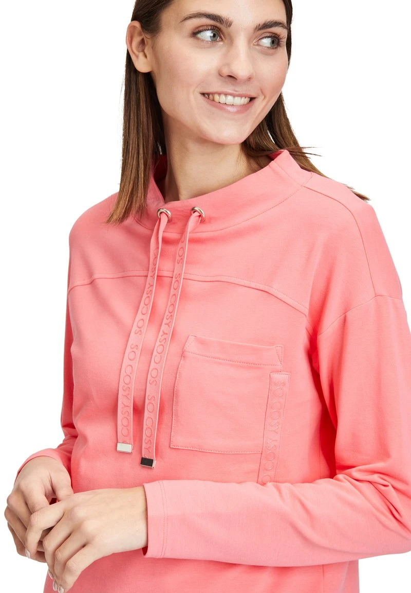 Betty Barclay MIT HOHEM KRAGEN - Sweatshirt - Calypso Coral 4 Betty Barclay MIT HOHEM KRAGEN - Sweatshirt - Calypso Coral – Bild 4