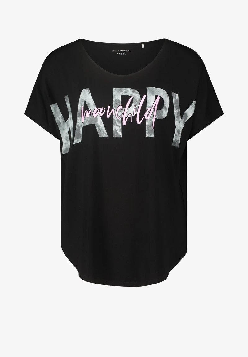 Betty Barclay MIT V AUSSCHNITT - T-Shirt Print - Schwarz/grau 3 Betty Barclay MIT V AUSSCHNITT - T-Shirt Print - Schwarz/grau – Bild 3