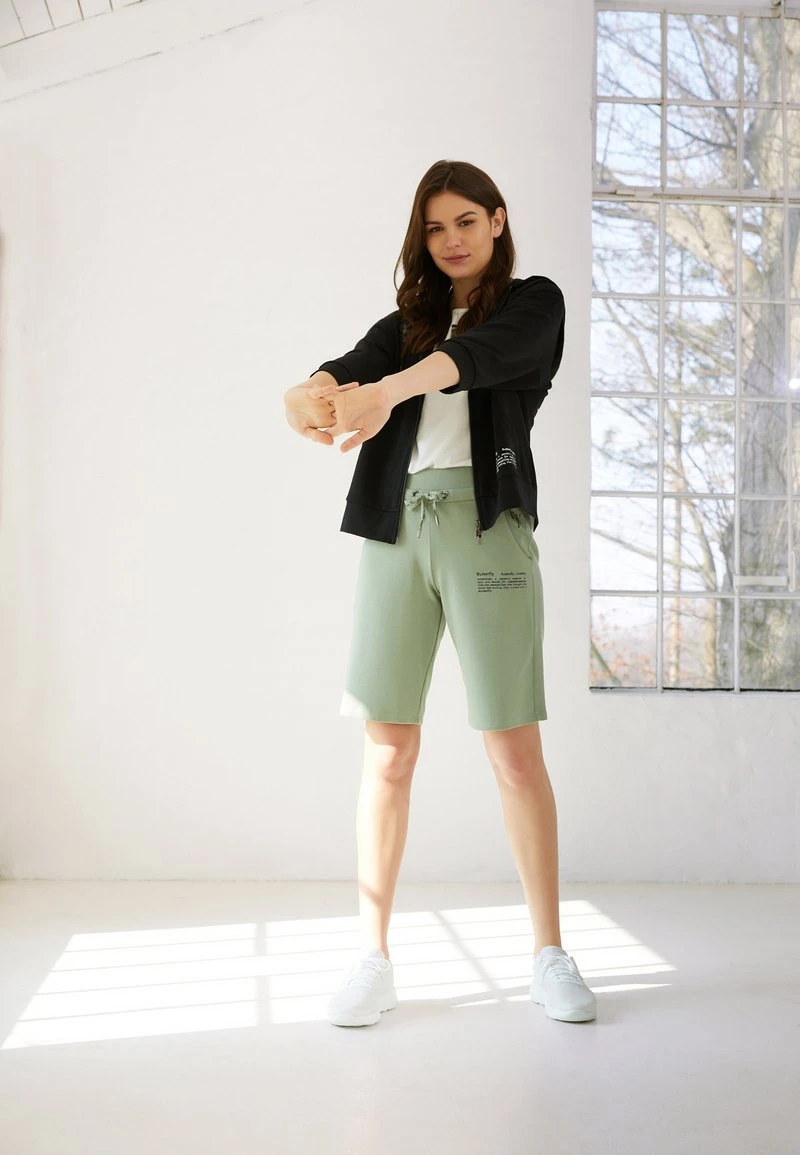 Betty Barclay MIT KAPUZE - Sweatjacke - Schwarz Weiß 1 Betty Barclay MIT KAPUZE - Sweatjacke - Schwarz Weiß