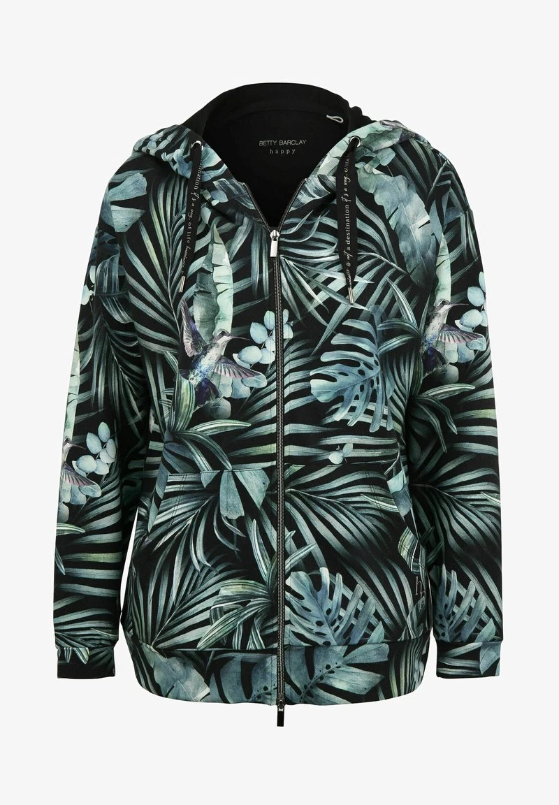 Betty Barclay Sweatjacke - Schwarz/grün 6 Betty Barclay Sweatjacke - Schwarz/grün – Bild 6