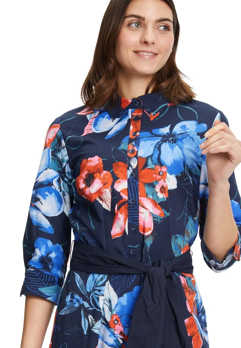 Betty Barclay MIT 3/4 ARM - Blusenkleid - Dunkelblau Blau 4 Betty Barclay MIT 3/4 ARM - Blusenkleid - Dunkelblau Blau – Bild 4