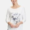 Betty Barclay Langarmshirt - White Grey