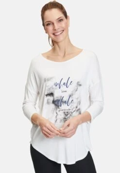 Betty Barclay Langarmshirt - White Grey