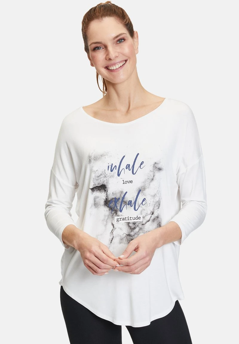 Betty Barclay Langarmshirt - White Grey 1 Betty Barclay Langarmshirt - White Grey
