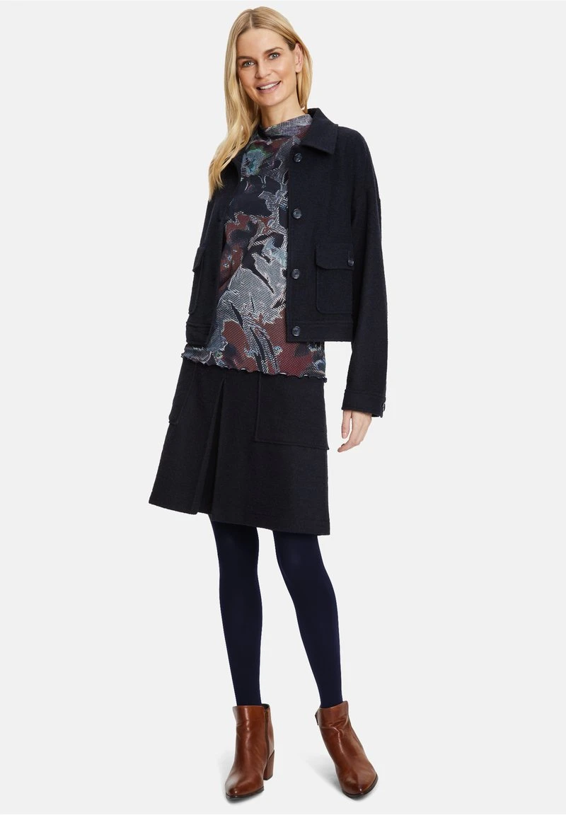 Betty Barclay LEICHT TRANSPARENTES - Bluse - Dark Blue Brown 2 Betty Barclay LEICHT TRANSPARENTES - Bluse - Dark Blue Brown – Bild 2