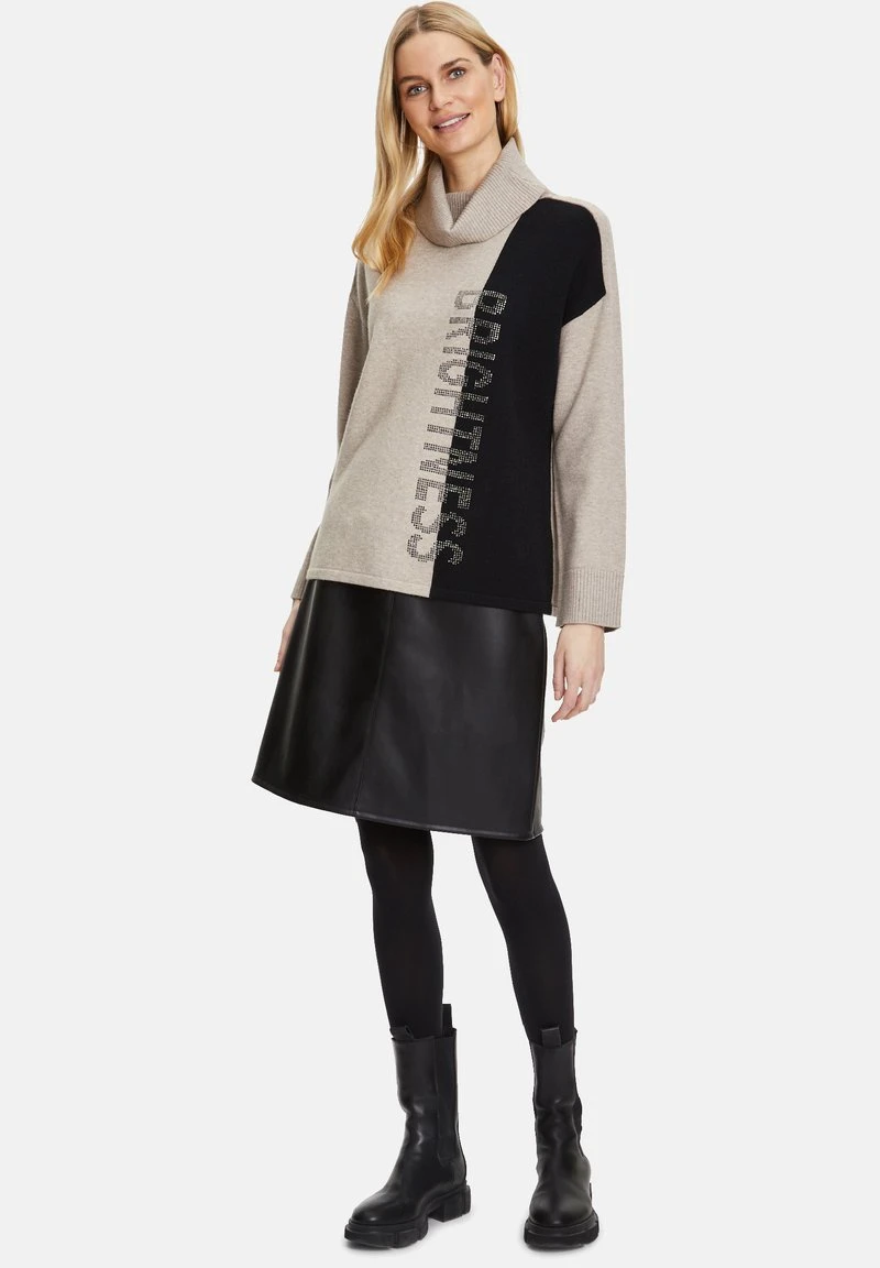 Betty Barclay Strickpullover - Patch Taupe Black 2 Betty Barclay Strickpullover - Patch Taupe Black – Bild 2