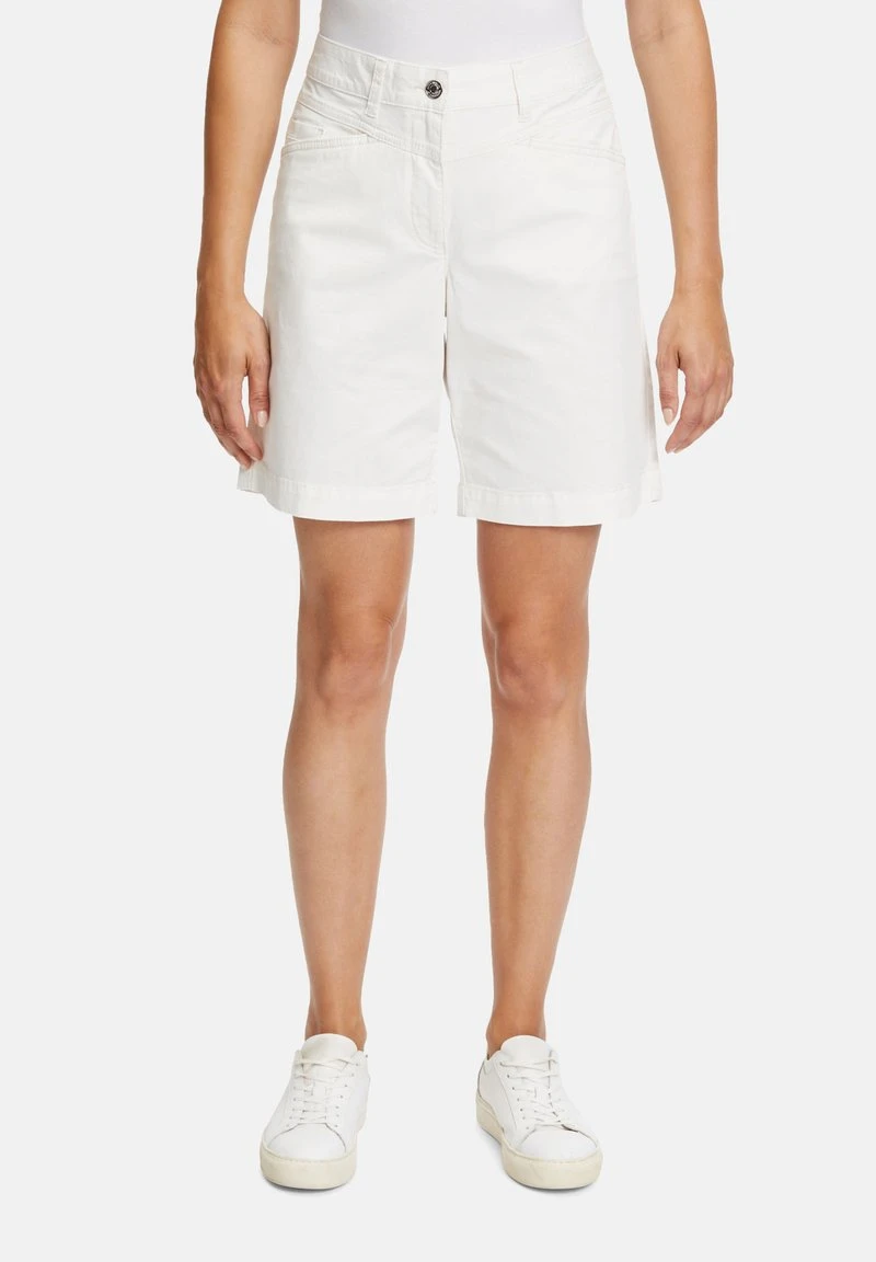 Betty Barclay SOMMER MIT EINGRIFFTASCHEN - Shorts - Rohweiß 1 Betty Barclay SOMMER MIT EINGRIFFTASCHEN - Shorts - Rohweiß