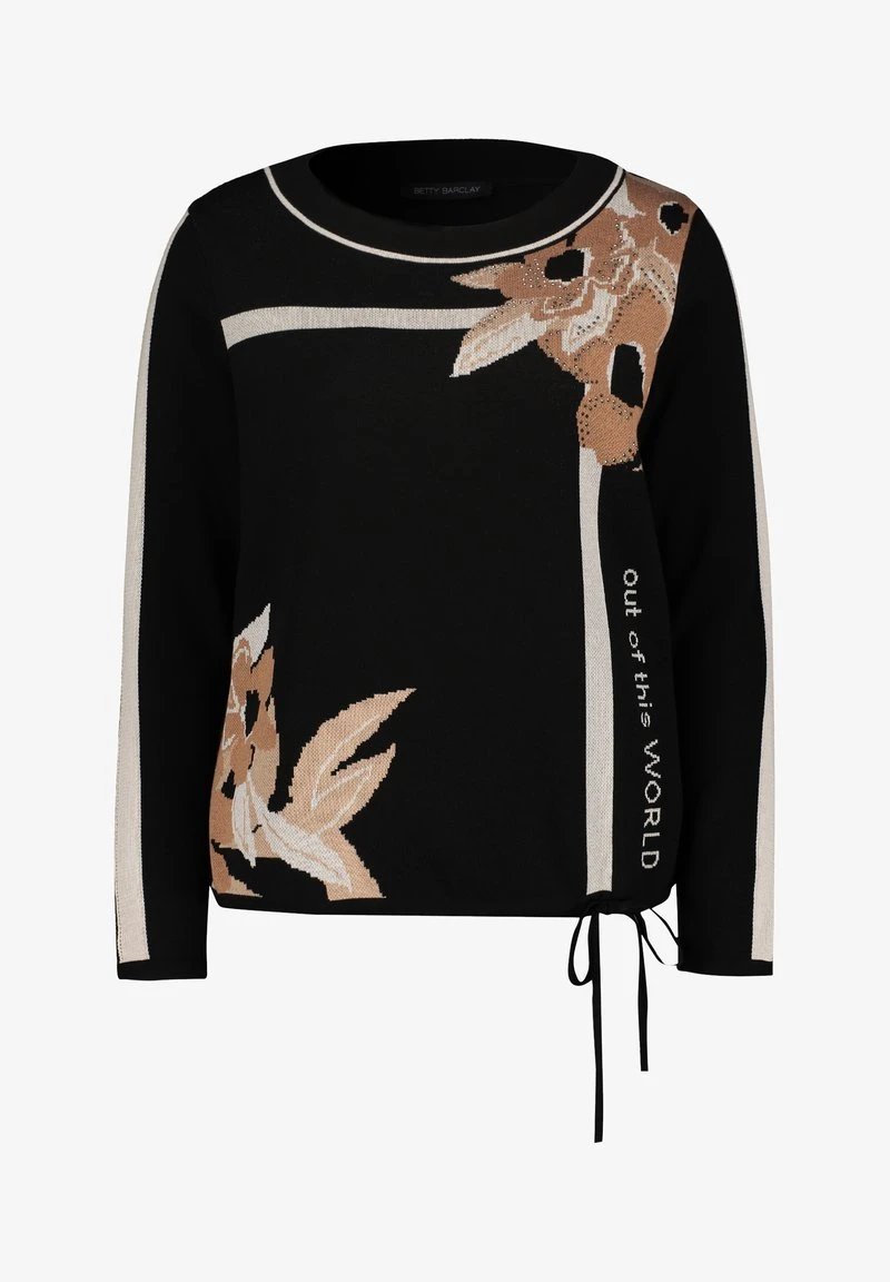 Betty Barclay MIT JACQUARD - Strickpullover - Patch Black Camel 6 Betty Barclay MIT JACQUARD - Strickpullover - Patch Black Camel – Bild 6