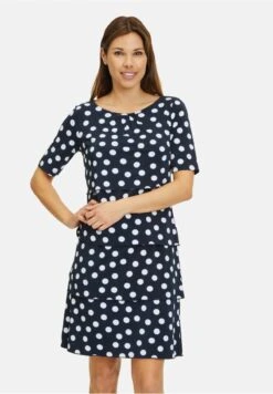 Betty Barclay STUFEN KURZARM - Freizeitkleid - Dunkelblau Weiß