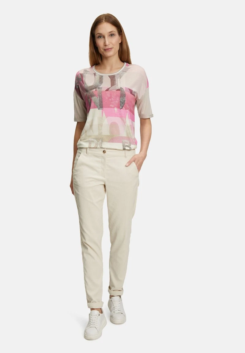 Betty Barclay CASUAL MIT TUNNELZUG - T-Shirt Print - Pink Beige 2 Betty Barclay CASUAL MIT TUNNELZUG - T-Shirt Print - Pink Beige – Bild 2