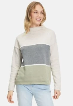 Betty Barclay COLOUR BLOCKING - Strickpullover - Patch Green Grey