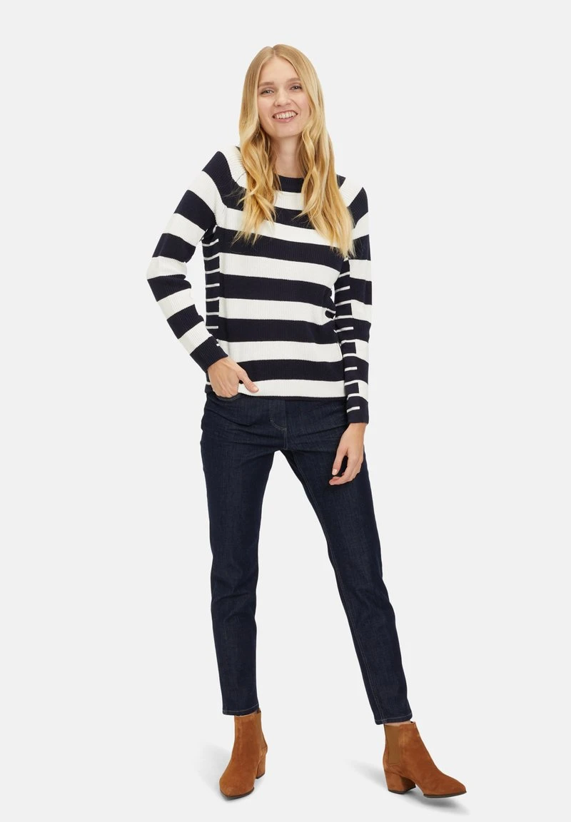 Betty Barclay Strickpullover - Patch Dark Blue Cream 2 Betty Barclay Strickpullover - Patch Dark Blue Cream – Bild 2