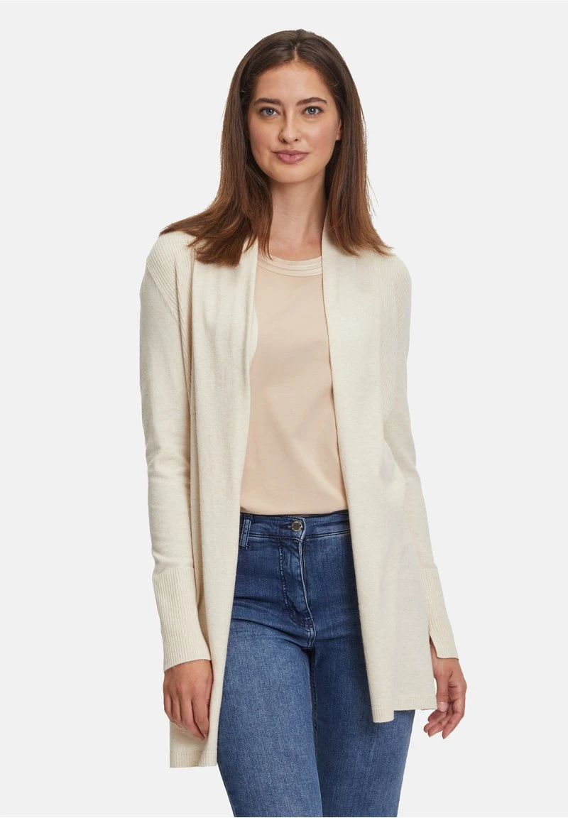 Betty Barclay LONG - Strickjacke - Light Beige Melange 1 Betty Barclay LONG - Strickjacke - Light Beige Melange