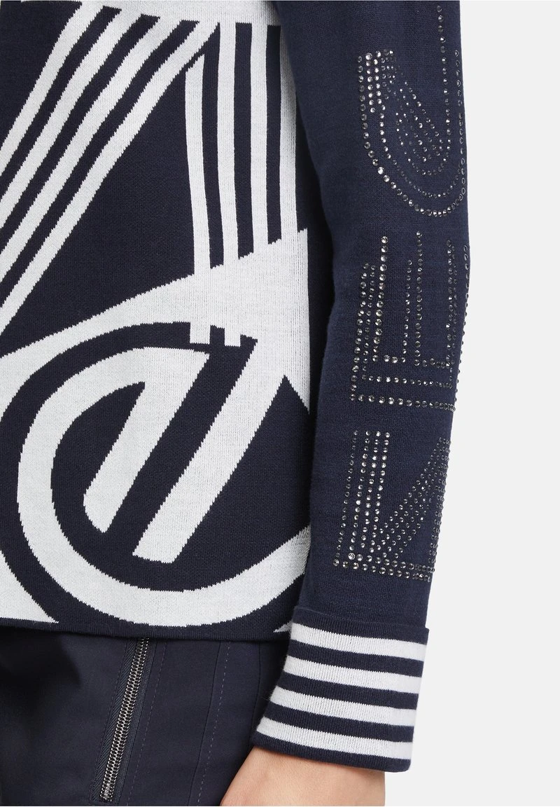 Betty Barclay À MOTIF JACQUARD - Strickpullover - Patch Dark Blue Cream 5 Betty Barclay À MOTIF JACQUARD - Strickpullover - Patch Dark Blue Cream – Bild 5