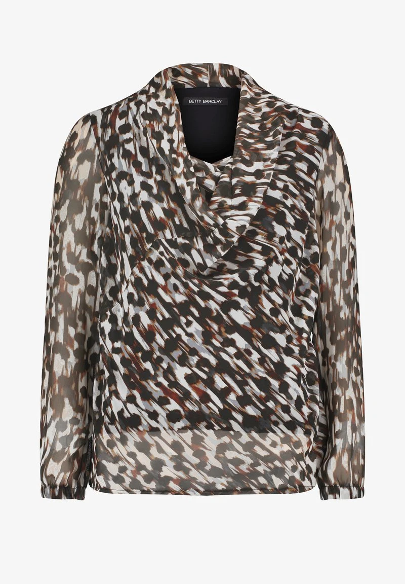 Betty Barclay LANGARM - Bluse - Schwarz Grau 6 Betty Barclay LANGARM - Bluse - Schwarz Grau – Bild 6