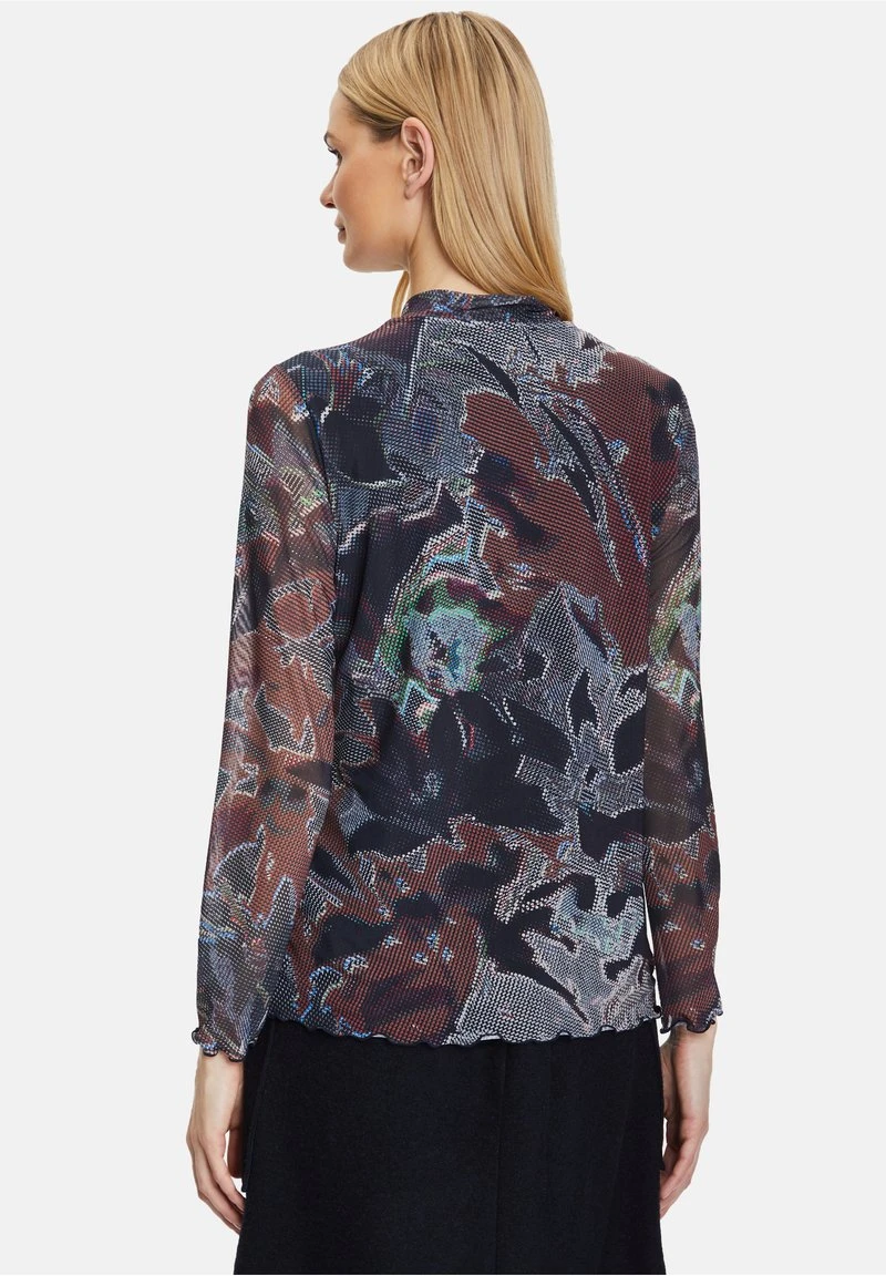 Betty Barclay LEICHT TRANSPARENTES - Bluse - Dark Blue Brown 3 Betty Barclay LEICHT TRANSPARENTES - Bluse - Dark Blue Brown – Bild 3