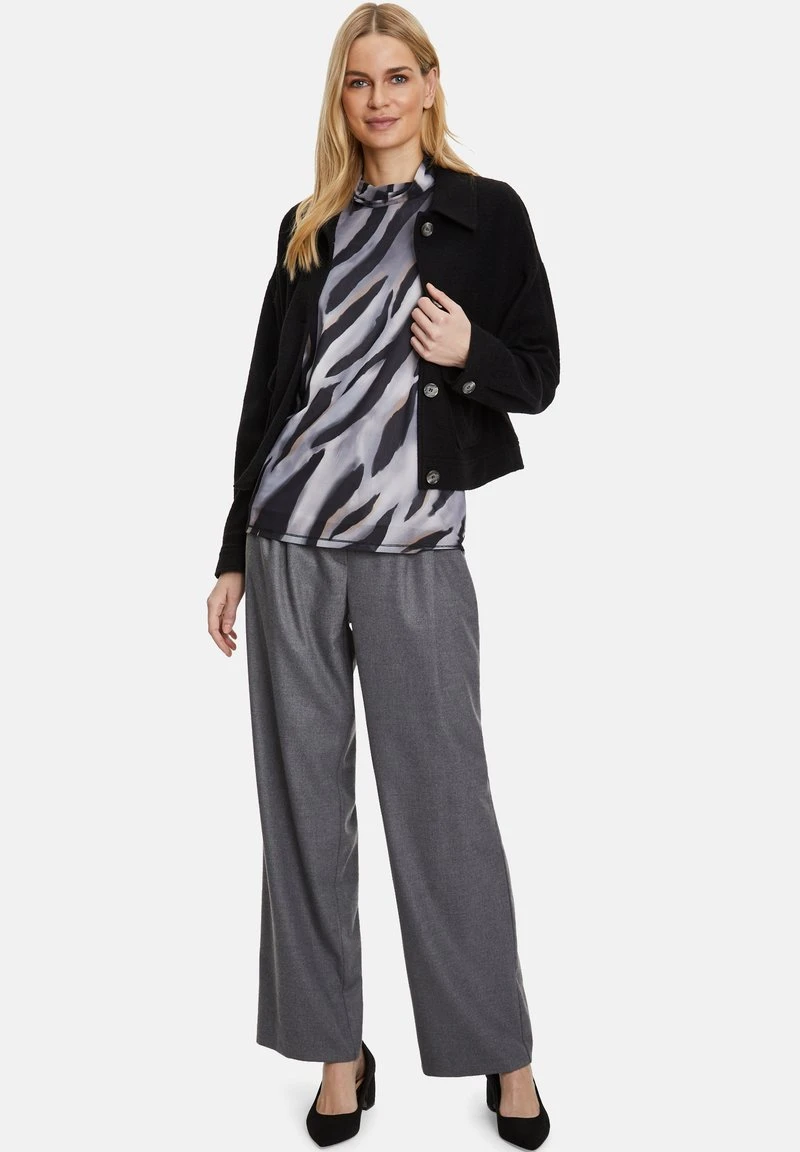 Betty Barclay MIT ANIMAL PRINT - Bluse - Schwarz Grau 2 Betty Barclay MIT ANIMAL PRINT - Bluse - Schwarz Grau – Bild 2