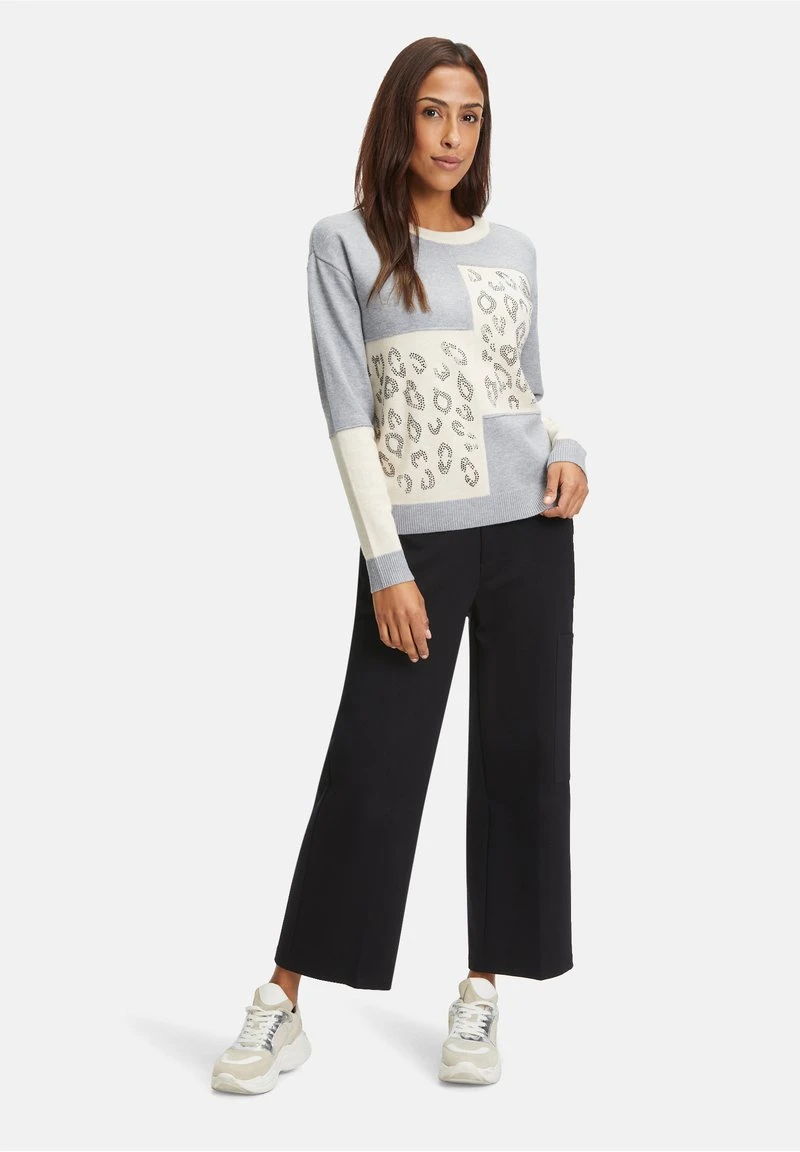 Betty Barclay COLOR BLOCKING - Strickpullover - Patch Grey Beige 2 Betty Barclay COLOR BLOCKING - Strickpullover - Patch Grey Beige – Bild 2