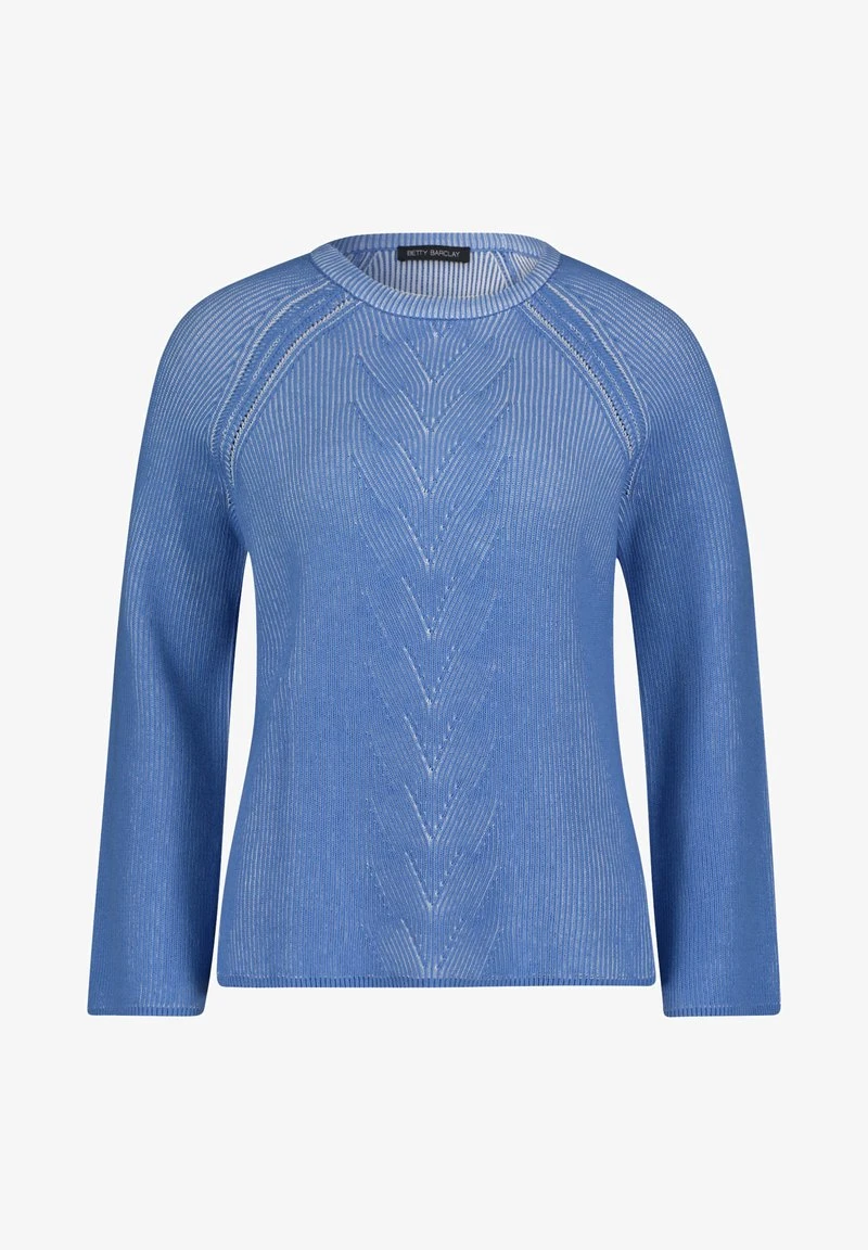 Betty Barclay MIT STRUKTUR - Strickpullover - Blue Cream 1 Betty Barclay MIT STRUKTUR - Strickpullover - Blue Cream