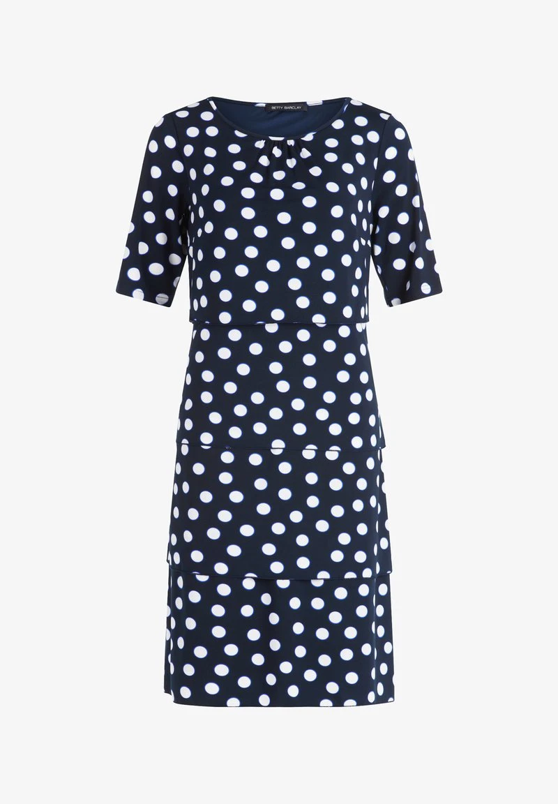 Betty Barclay STUFEN KURZARM - Freizeitkleid - Dunkelblau Weiß 6 Betty Barclay STUFEN KURZARM - Freizeitkleid - Dunkelblau Weiß – Bild 6