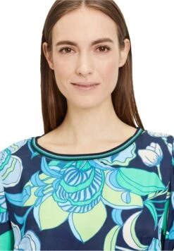 Betty Barclay MIT MUSTER - Bluse - Dunkelblau Blau