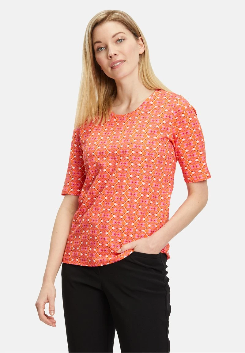 Betty Barclay MIT AUFDRUCK - T-Shirt Print - Orange/pink 1 Betty Barclay MIT AUFDRUCK - T-Shirt Print - Orange/pink