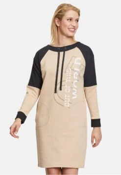 Betty Barclay Jerseykleid - Patch Black Camel