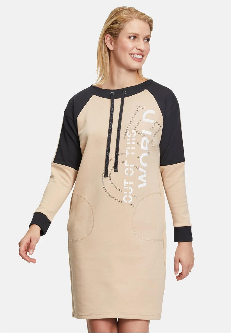 Betty Barclay Jerseykleid - Patch Black Camel 1 Betty Barclay Jerseykleid - Patch Black Camel