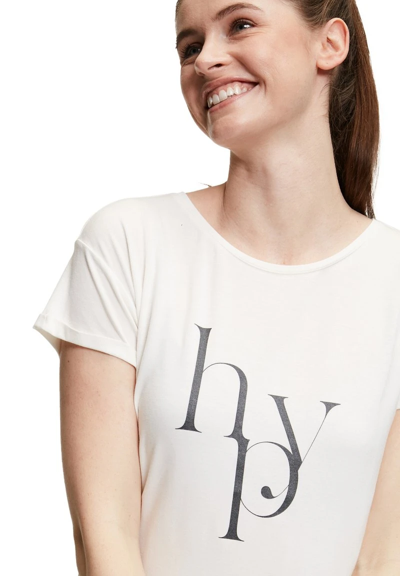 BETTY BARCLAY RUNDHALS-SHIRT - Bluse - Patch Cream/black 4 BETTY BARCLAY RUNDHALS-SHIRT - Bluse - Patch Cream/black – Bild 4