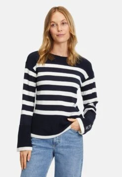 Betty Barclay MIT RINGEL - Strickpullover - Patch Dark Blue Cream