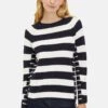 Betty Barclay Strickpullover - Patch Dark Blue Cream