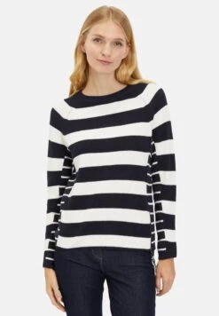 Betty Barclay Strickpullover - Patch Dark Blue Cream