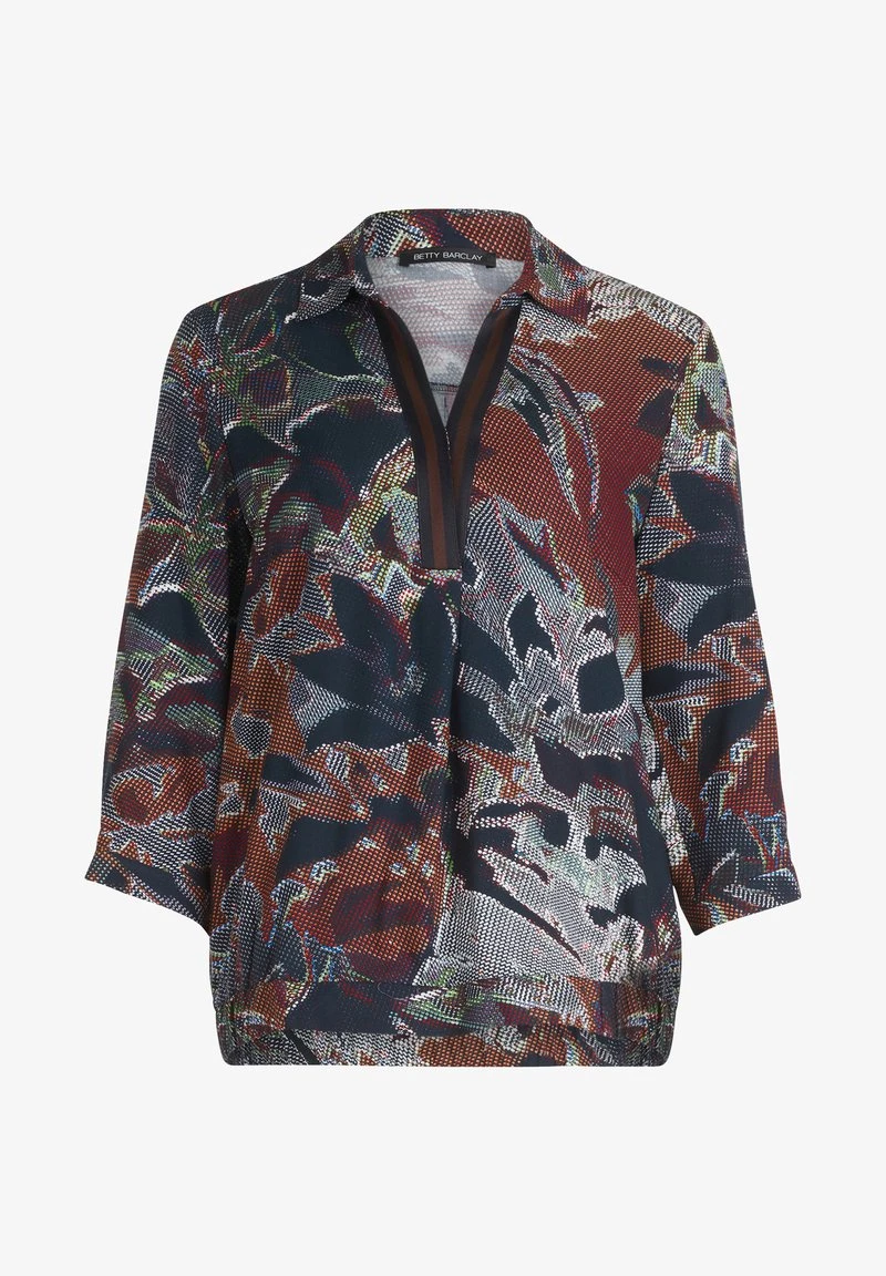 Betty Barclay MIT 3/4 ARM - Bluse - Dark Blue Brown 5 Betty Barclay MIT 3/4 ARM - Bluse - Dark Blue Brown – Bild 5