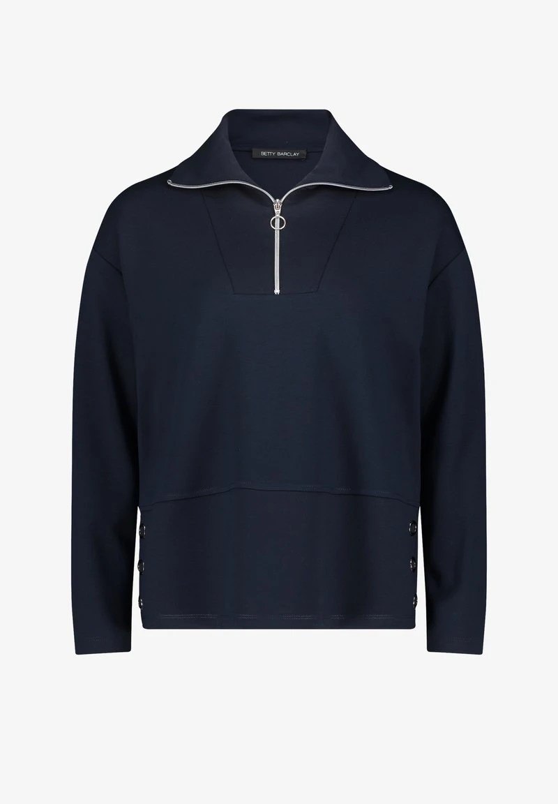 Betty Barclay MIT HOHEM KRAGEN - Sweatshirt - Dunkelblau 1 Betty Barclay MIT HOHEM KRAGEN - Sweatshirt - Dunkelblau